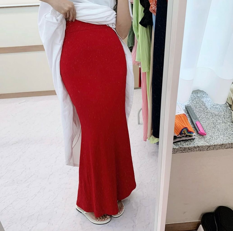 1회착용:)엔뉴엘 세트 판매(크롭후드야상+요물스커트) 이미지