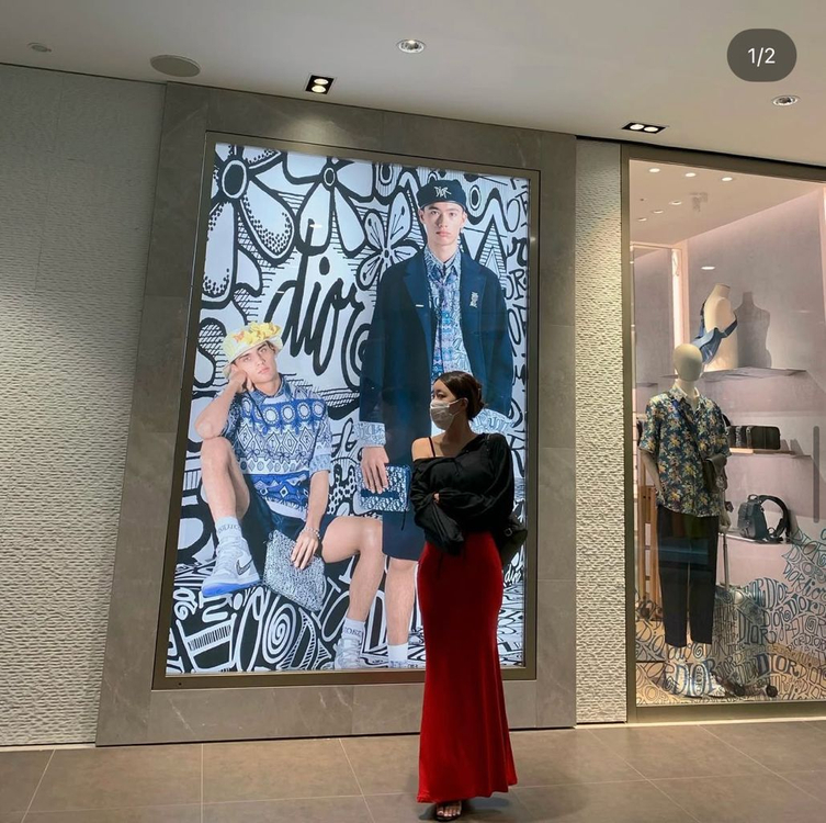 1회착용:)엔뉴엘 세트 판매(크롭후드야상+요물스커트) 이미지