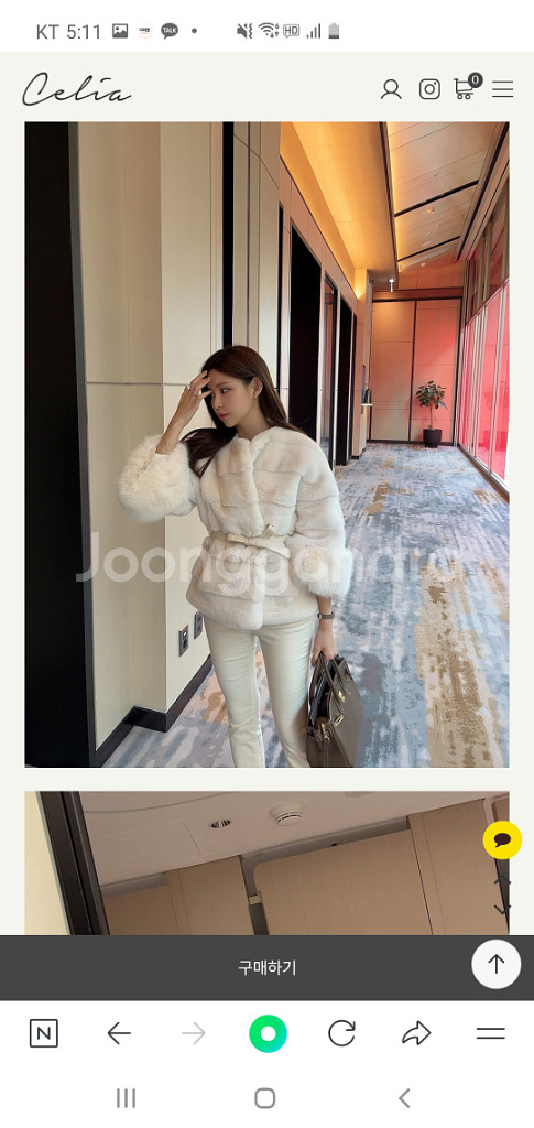 실리아 celia 메리 퍼 자켓--5