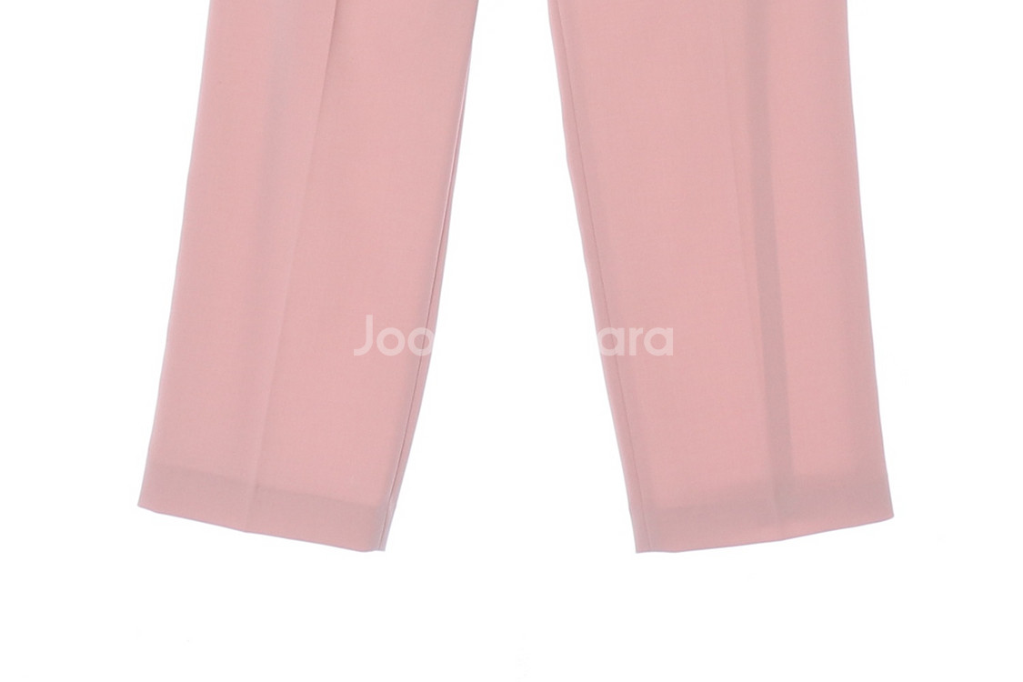 [S]시스템 핑크 와이드 밴딩 슬랙스 팬츠 바지--3