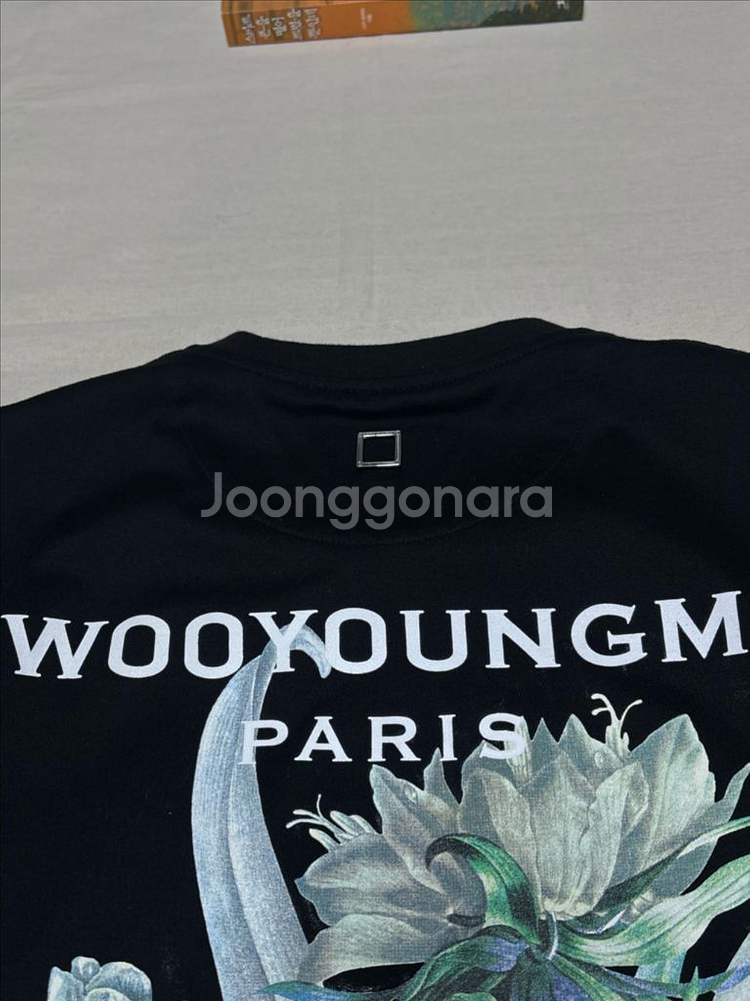 우영미 백로고 플라워 반팔 티셔츠 [46]--1