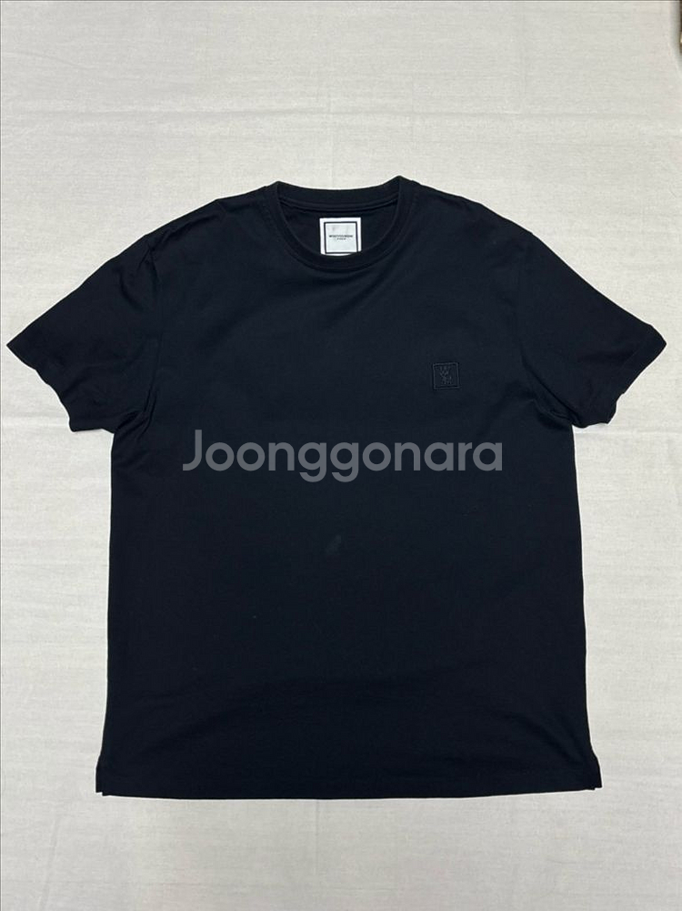 우영미 백로고 플라워 반팔 티셔츠 [46]--2