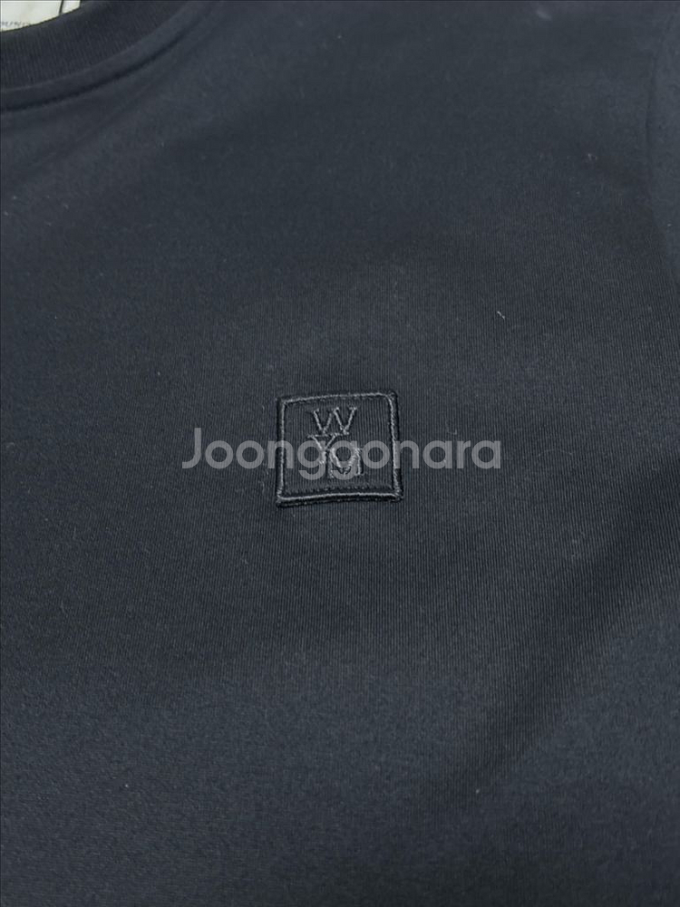 우영미 백로고 플라워 반팔 티셔츠 [46]--3