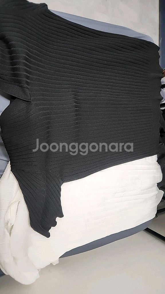 남자 카라반팔티 흰색 검은색 2xl--2