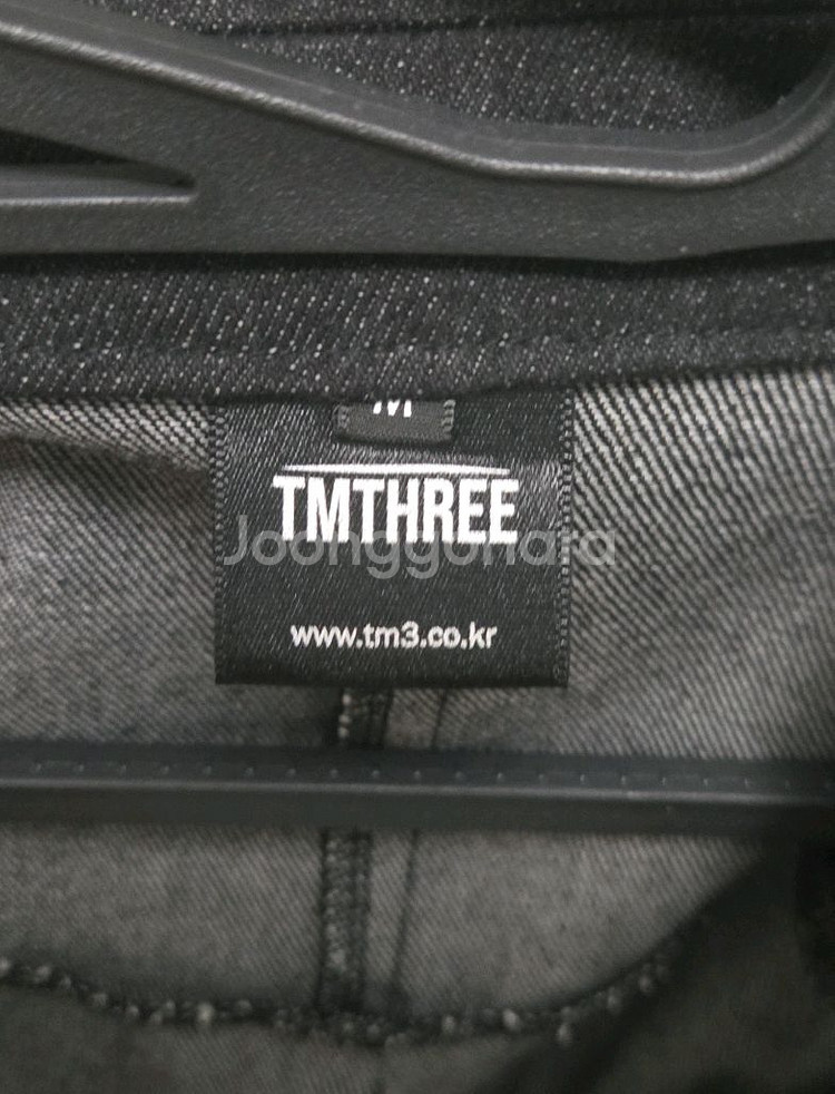 TM3 흑청 저고리 셔켓--4