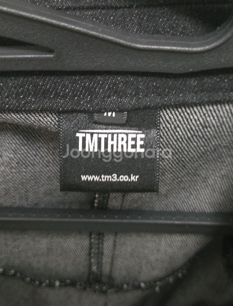 TM3 흑청 저고리 셔켓--1