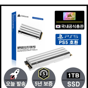 Corsair MP600ELITE 1TB PS5 SSD