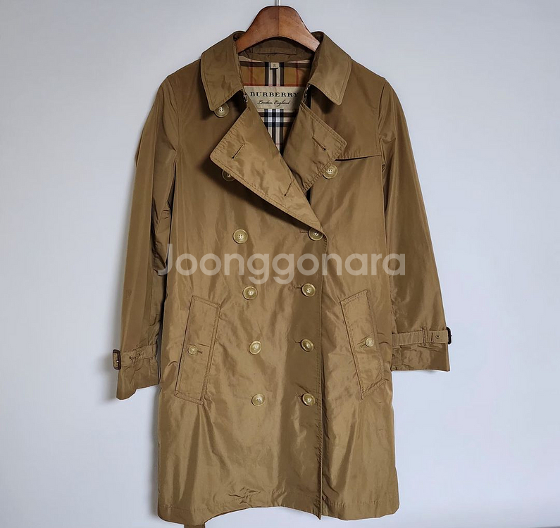 UK2 버버리 카멜 디태처블 여성 트렌치 코트 8006--0