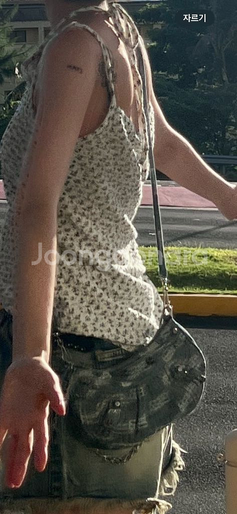 발렌시아가 르카골 미니 데님백--3