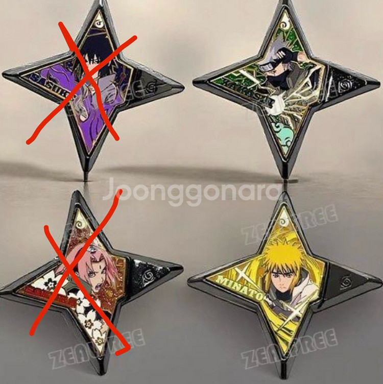 나루토 수리검 자석/나루토 피규어/나루토 제일복권--0