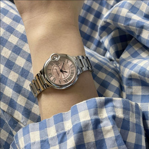 발롱 블루 드 까르띠에 워치, 33mm, 핑크
