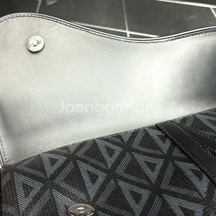 [새상품급]디올 CD 다이아몬드 새들백 블랙 크로스백--7