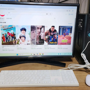 게임가능한 삼성 PC 컴퓨터 본체 + 모니터포함