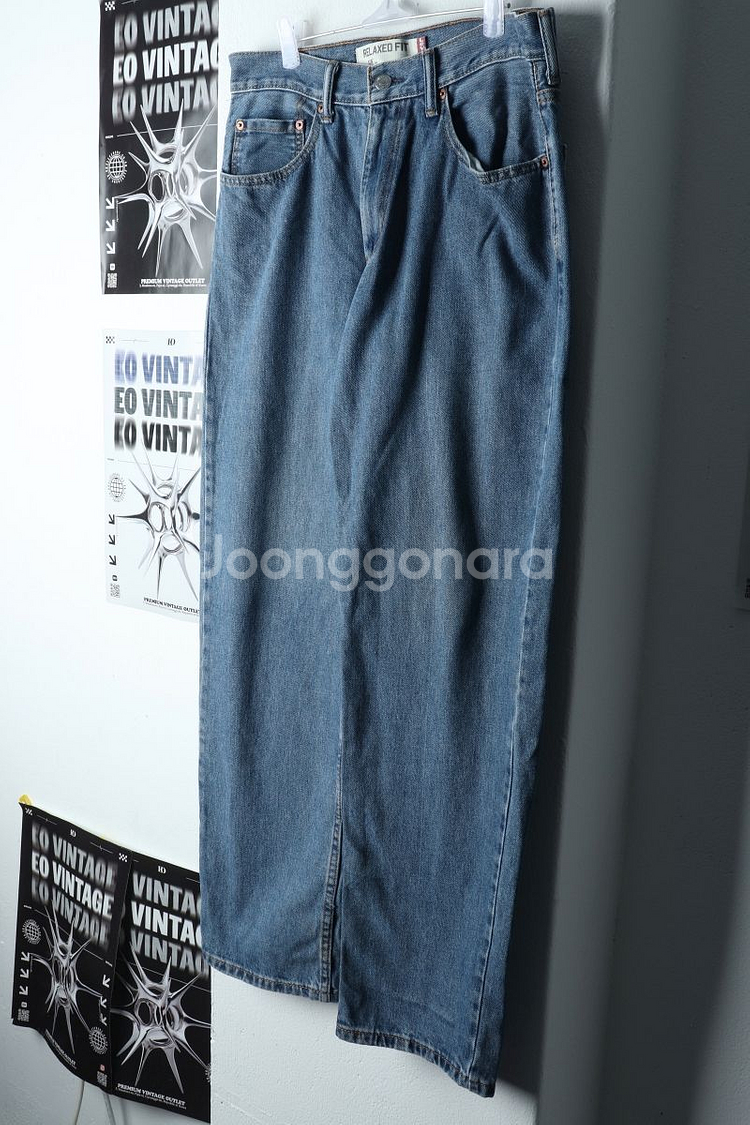(L-XL) 리바이스 청바지 데님 와이드핏--0