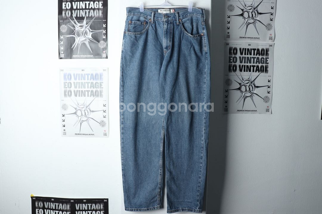 (L-XL) 리바이스 청바지 데님 와이드핏--1