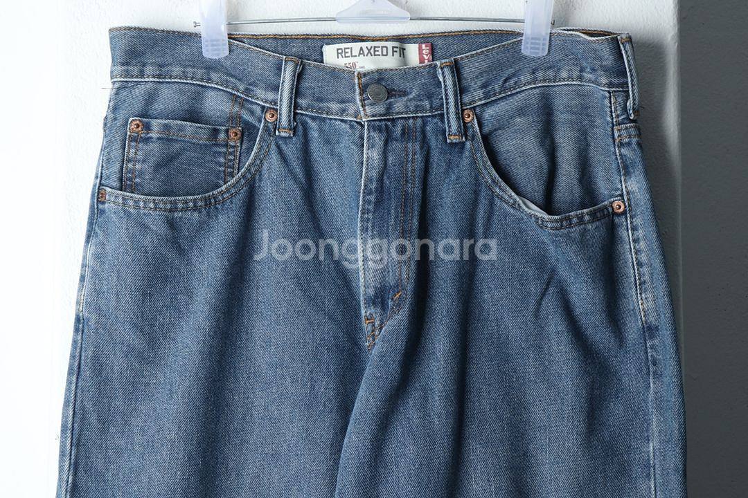 (L-XL) 리바이스 청바지 데님 와이드핏--2