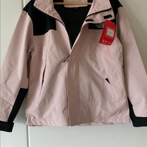 노스페이스 베이비핑크 후드 바람막이