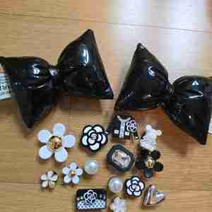 크록스 장식 리본지비츠세트