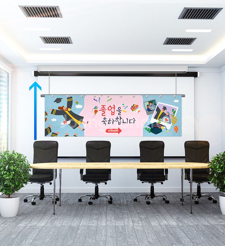 플랜카드 전동 바텐 3.6m 커스텀제작 새제품--4