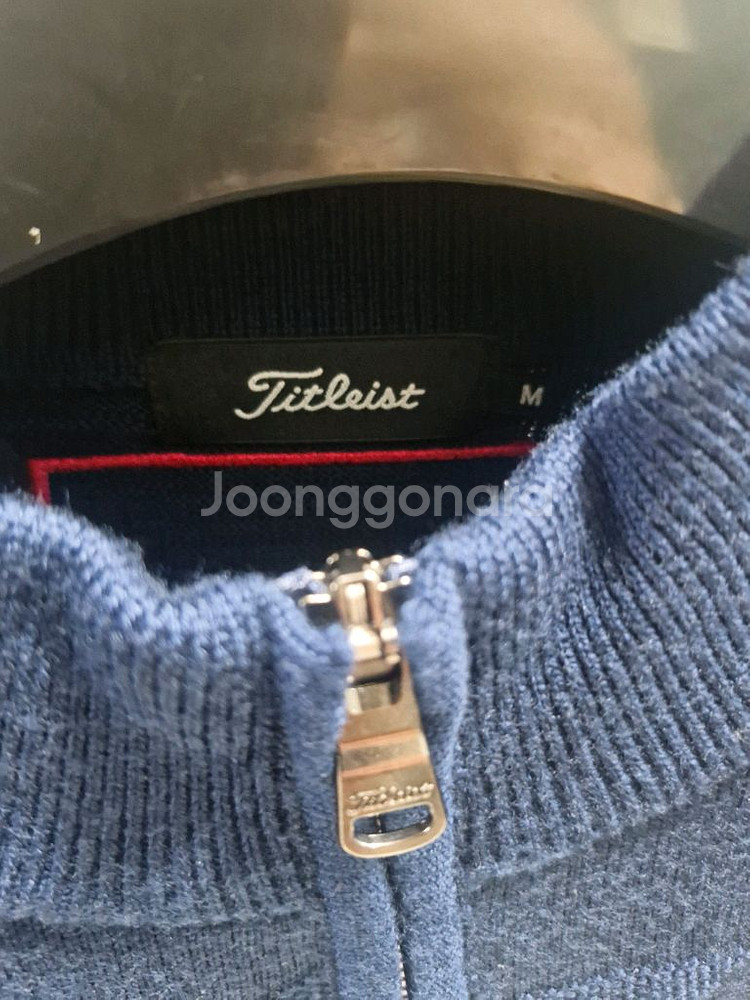 남 타이틀리스트 니트 집업 m--3