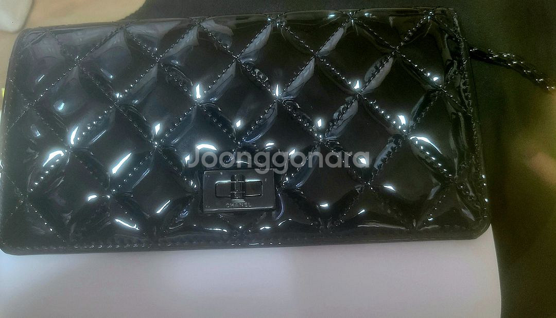 샤넬 2.55 블랙 페이던트 woc(시즌상품)--3
