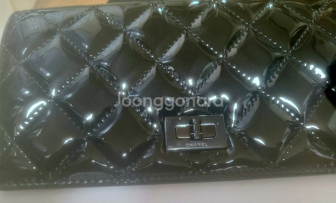 샤넬 2.55 블랙 페이던트 woc(시즌상품)--4