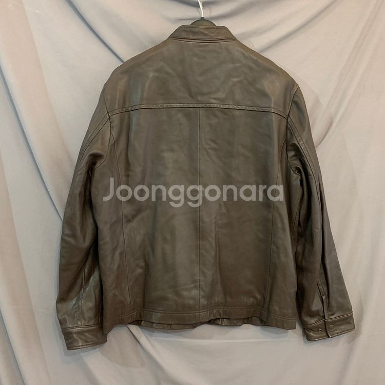 XL 헨리코튼 양가죽 빈티지 싱글 라이더 레더 자켓--1