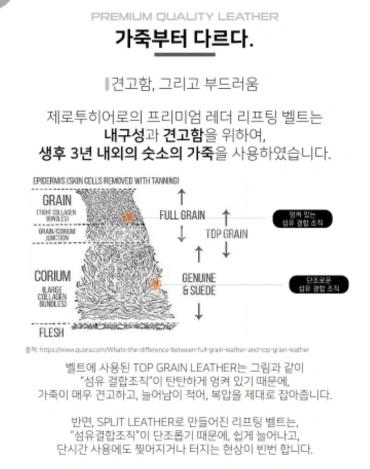 제로투히어로 리프팅 레더 벨트 미사용신품 팝니다--6