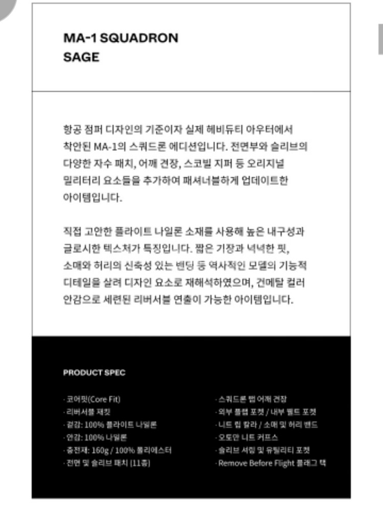 알파인더스트리 [ 한정판 ] MA-1 레귤러 스쿼드론--3