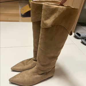 스웨이드 롱부츠