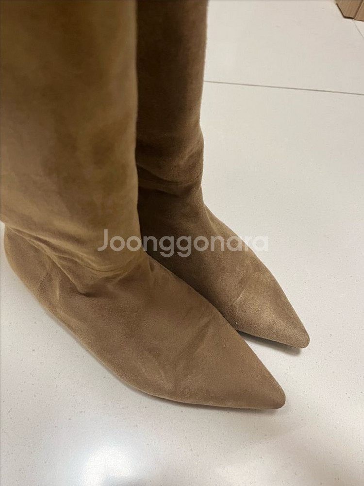 스웨이드 롱부츠--3