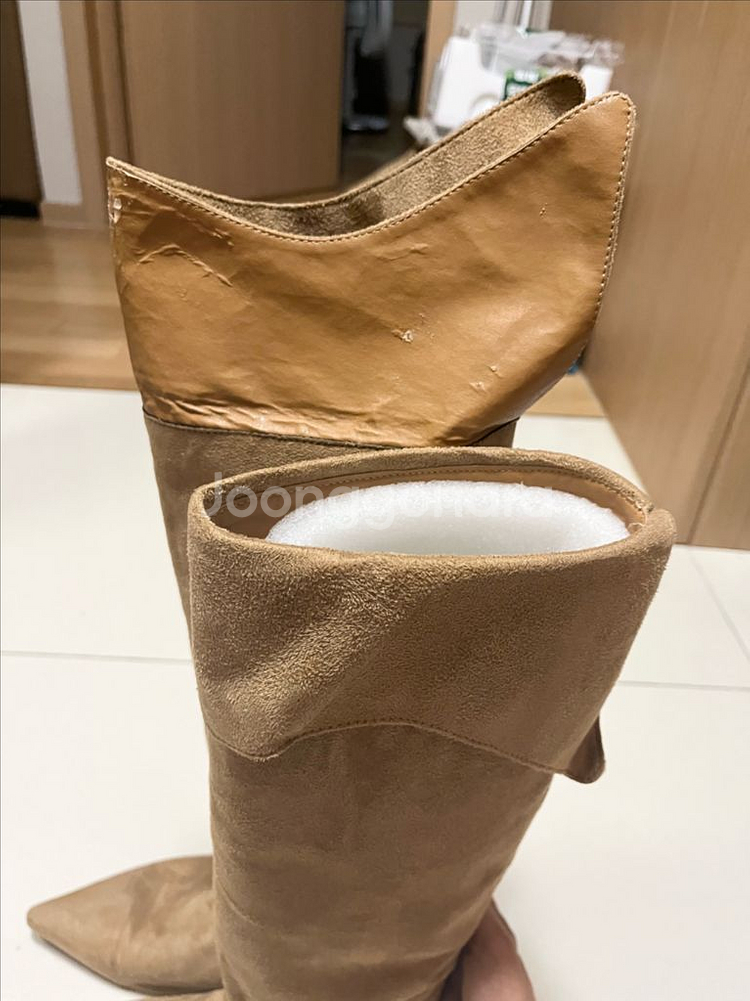 스웨이드 롱부츠--4