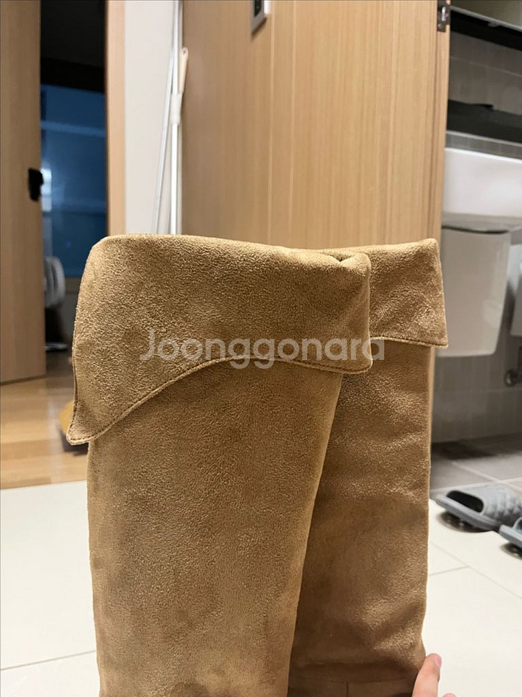 스웨이드 롱부츠--6