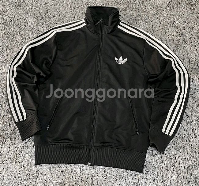 아디다스 블랙 검흰 트랙탑 져지집업 105/XL--0