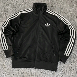 아디다스 블랙 검흰 트랙탑 져지집업 105/XL