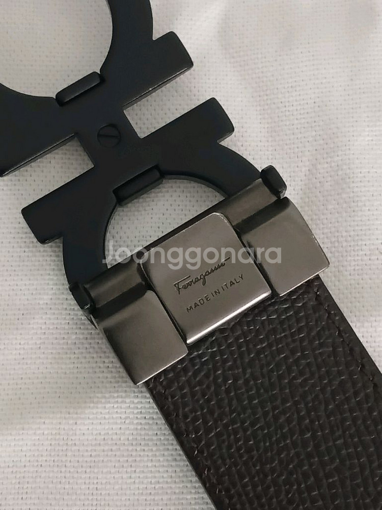 페라가모 불랙 양면 가죽벨트 정품--3