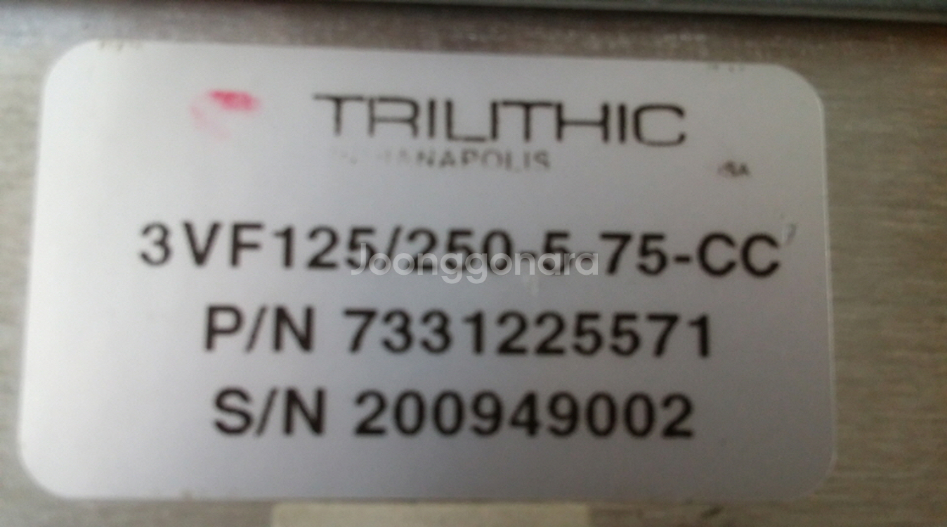 trilithic 3VF125/250-5-75-CC--1