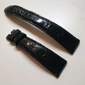 불가리 정품 블랙 악어가죽 시계 엘리스트랩