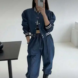 진청 블루종 카고팬츠 셋업(새상품)