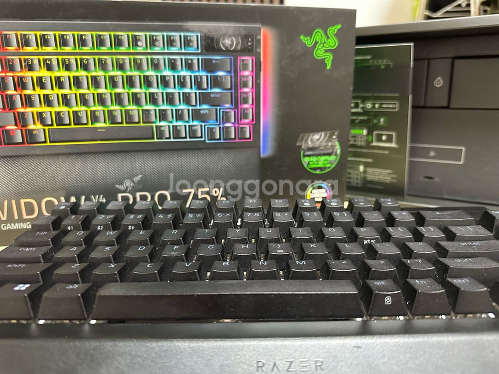 레이저 블랙위도우 v4 pro 75%--0