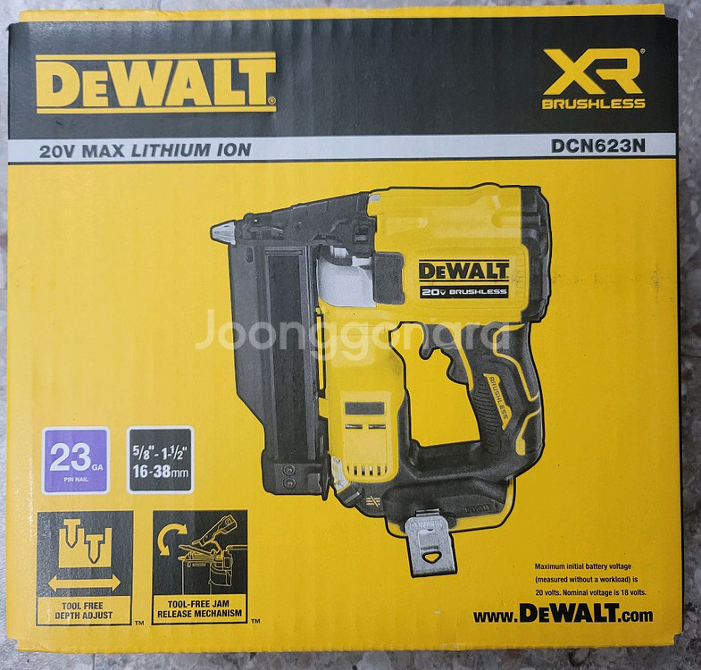 디월트 무선타카 dcn623n--0