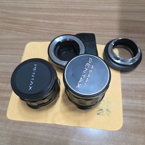 슈퍼타쿠마 55.8 35 f2 렌즈 및 아답터
