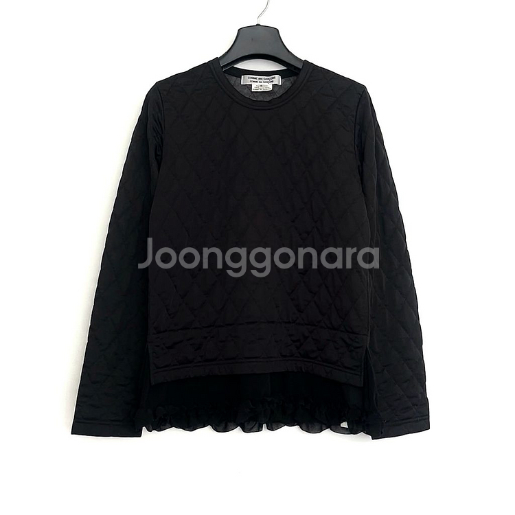 꼼데가르송 퀼팅 프릴 티셔츠--0