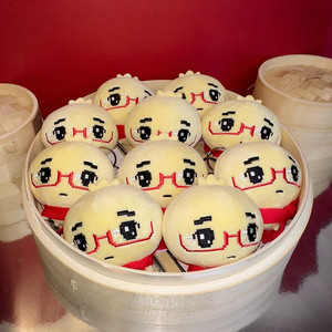 안경만두 키링 인형 산리오 치이카와 가나디