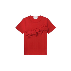 꼼데가르송 걸 리본 티셔츠