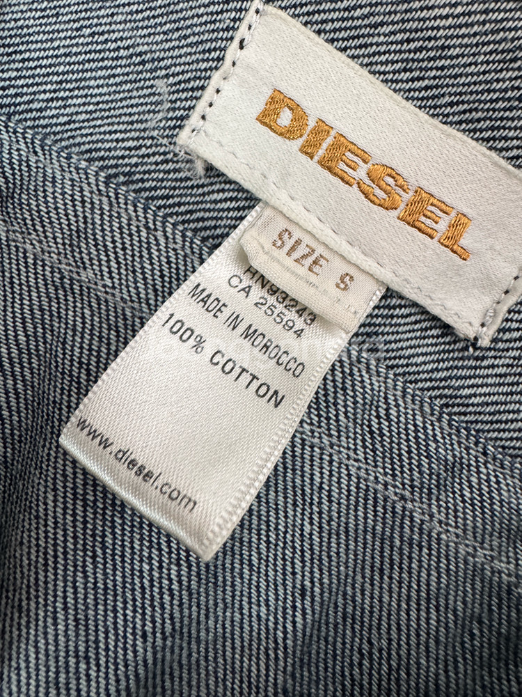 디젤 Diesel 빈티지 워싱 데님 자켓--2
