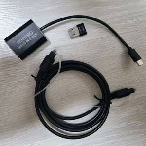 USB C to SPDIF 컨버터 + 광케이블 세트