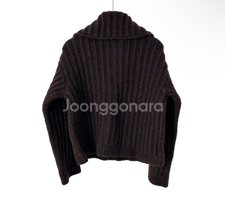 [S] 보테가베네타 라나울 크로쉐 니트 가디건 자켓--1