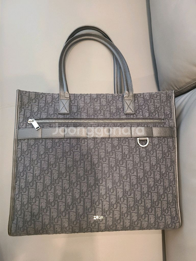 Dior 오블리크 자카드 사파리 토트백--0