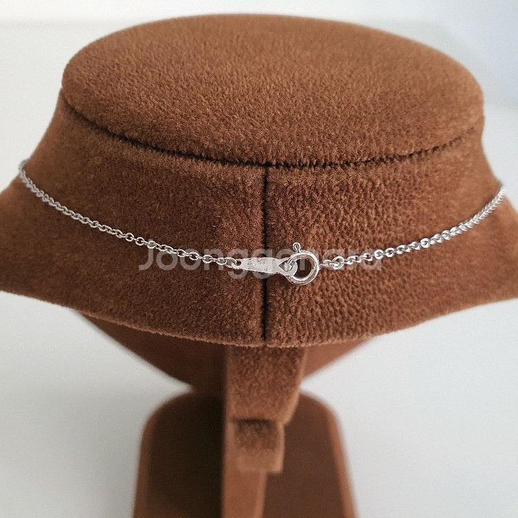 14k 화이트골드 목걸이&귀걸이 세트판매 (새제품)--4